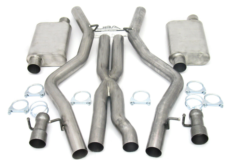 JBA 08-14 Dodge Challenger SRT8 6.1L/6.4L 409SS Dual Rear Exit Cat-Back Exhaust JBA 08-14 Dodge Challenger SRT8 6.1L/6.4L 409SS Dual Rear Exit Cat-Back Exhaust