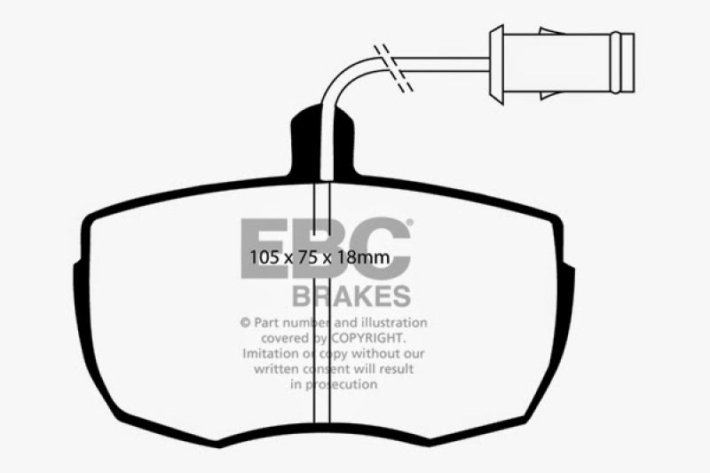 EBC 87-89 Land Rover Range Rover 3.5 Greenstuff Front Brake Pads EBC 87-89 Land Rover Range Rover 3.5 Greenstuff Front Brake Pads