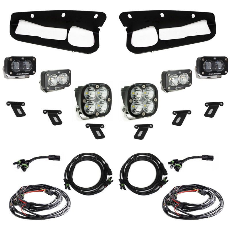 Baja Designs 21-22 Ford Bronco w/Steel Bumper S2 SAE Sportsmen Fog Pocket Light Kit - Clear Baja Designs 21-22 Ford Bronco w/Steel Bumper S2 SAE Sportsmen Fog Pocket Light Kit - Clear