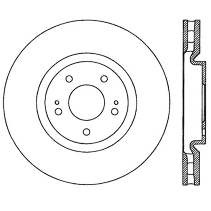 StopTech Power Slot 03-06 Evo 8 & 9 Slotted Left Front Rotor StopTech Power Slot 03-06 Evo 8 & 9 Slotted Left Front Rotor