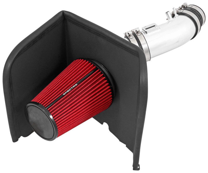 Spectre 12-16 Toyota Tundra 4.6L Air Intake Kit - Silver w/Red Filter Spectre 12-16 Toyota Tundra 4.6L Air Intake Kit - Silver w/Red Filter