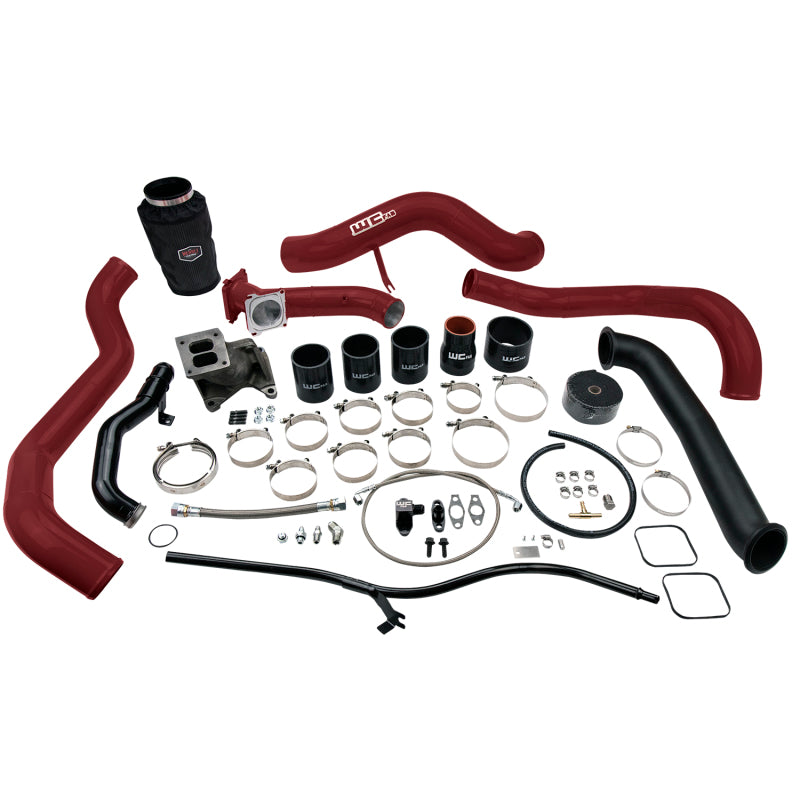 Wehrli 01-04 Chevrolet 6.6L LB7 Duramax S300 Turbo Install Kit (No Turbo) - WCFab Red Wehrli 01-04 Chevrolet 6.6L LB7 Duramax S300 Turbo Install Kit (No Turbo) - WCFab Red