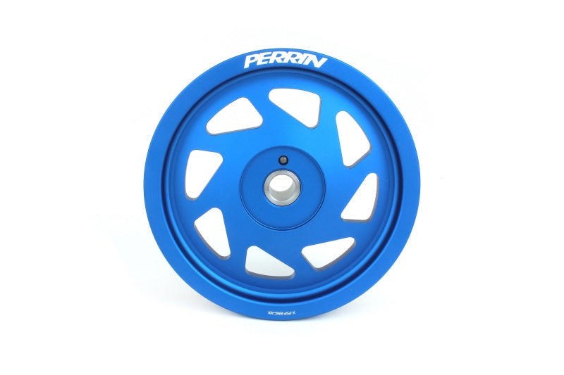PERRIN 19-21 Subaru WRX / 16-18 Forester / 15-19 Legacy Lightweight Crank Pulley - Blue PERRIN 19-21 Subaru WRX / 16-18 Forester / 15-19 Legacy Lightweight Crank Pulley - Blue