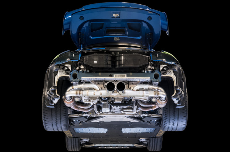 AWE Tuning Porsche 991 GT3 / RS SwitchPath Exhaust - Chrome Silver Tips AWE Tuning Porsche 991 GT3 / RS SwitchPath Exhaust - Chrome Silver Tips