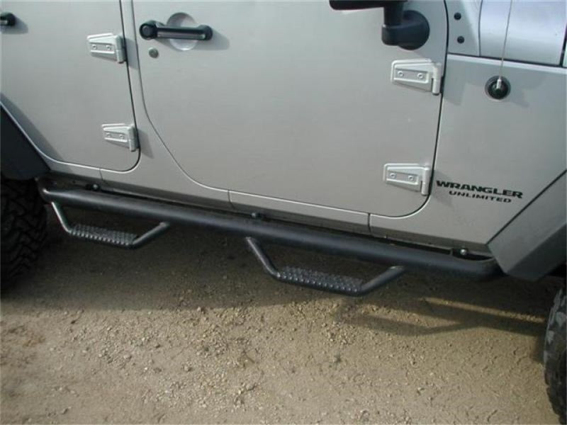 N-Fab Nerf Step 07-17 Jeep Wrangler JK 4 Door All - Tex. Black - W2W - 3in N-Fab Nerf Step 07-17 Jeep Wrangler JK 4 Door All - Tex. Black - W2W - 3in