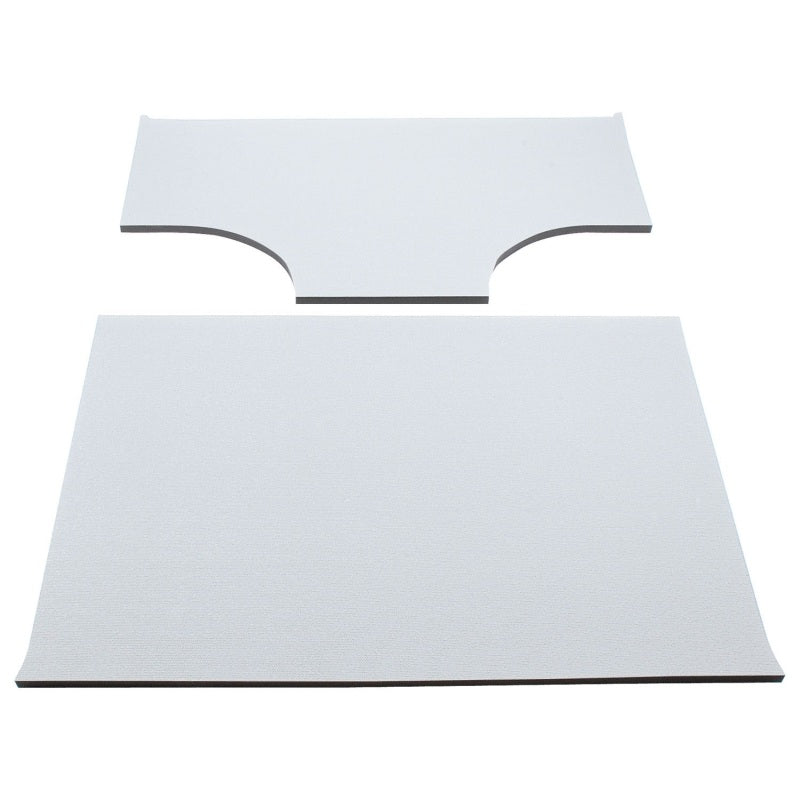 DEI 03-06 Jeep Wrangler TJ 2-Door w/Speaker Pods Boom Mat Headliner - 2 Piece - White DEI 03-06 Jeep Wrangler TJ 2-Door w/Speaker Pods Boom Mat Headliner - 2 Piece - White