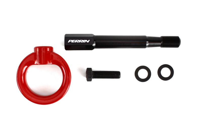 Perrin 18-21 WRX/STI / 13-20 BRZ / 17-20 Toyota 86 Front Tow Hook Kit - Red Perrin 18-21 WRX/STI / 13-20 BRZ / 17-20 Toyota 86 Front Tow Hook Kit - Red