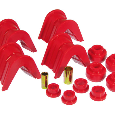 Prothane 66-79 Ford Trucks 14-Piece Bushing Set - 7deg Offset - Red