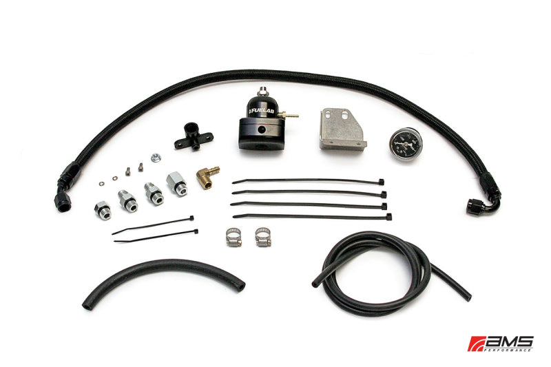 AMS Performance 08-15 Mitsubishi EVO X Fuel Pressure Regulator Kit - Black AMS Performance 08-15 Mitsubishi EVO X Fuel Pressure Regulator Kit - Black