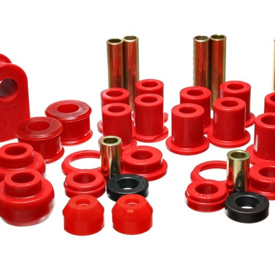 Energy Suspension 92-06 Ford E-250/E-350 Van 2WD Red Hyper-flex Master Bushing Set