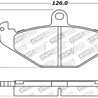 StopTech Performance 05-06 Lotus Exige Rear Brake Pads