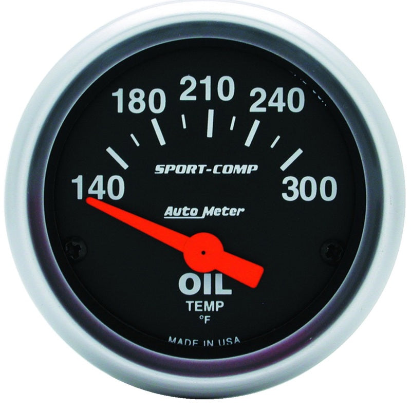 Autometer Sport-Comp 52mm 140-300 Deg F Electronic Oil Temp Gauge Autometer Sport-Comp 52mm 140-300 Deg F Electronic Oil Temp Gauge