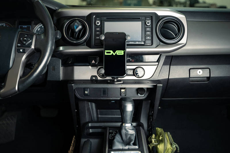 DV8 Offroad 16-23 Toyota Tacoma Center Console Molle Panels & Device Mount DV8 Offroad 16-23 Toyota Tacoma Center Console Molle Panels & Device Mount