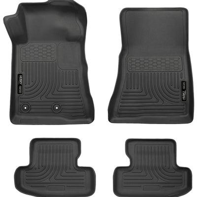 Husky Liners 15-22 Ford Mustang WeatherBeater Black Front & Second Seat Floor Liner