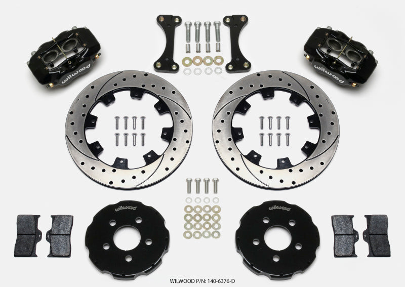 Wilwood Forged Dynalite Front Hat Kit 12.19in Drilled 00-04 PT Cruiser/03-04 SRT/4 Wilwood Forged Dynalite Front Hat Kit 12.19in Drilled 00-04 PT Cruiser/03-04 SRT/4