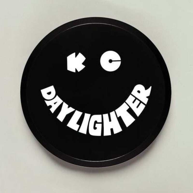 KC HiLiTES 6in. Round Hard Cover for Daylighter/SlimLite/Pro-Sport (Single) - Black w/White Smile KC HiLiTES 6in. Round Hard Cover for Daylighter/SlimLite/Pro-Sport (Single) - Black w/White Smile