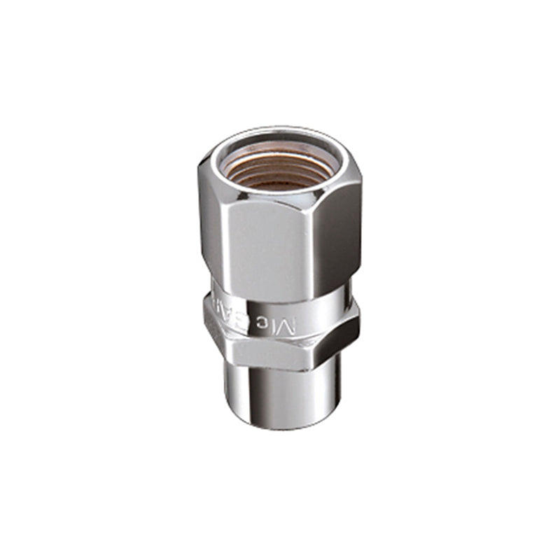 McGard Hex Lug Nut (Drag Racing Short Shank) M12X1.5 / 13/16 Hex / 1.6in. Length (4-Pack) - Chrome McGard Hex Lug Nut (Drag Racing Short Shank) M12X1.5 / 13/16 Hex / 1.6in. Length (4-Pack) - Chrome