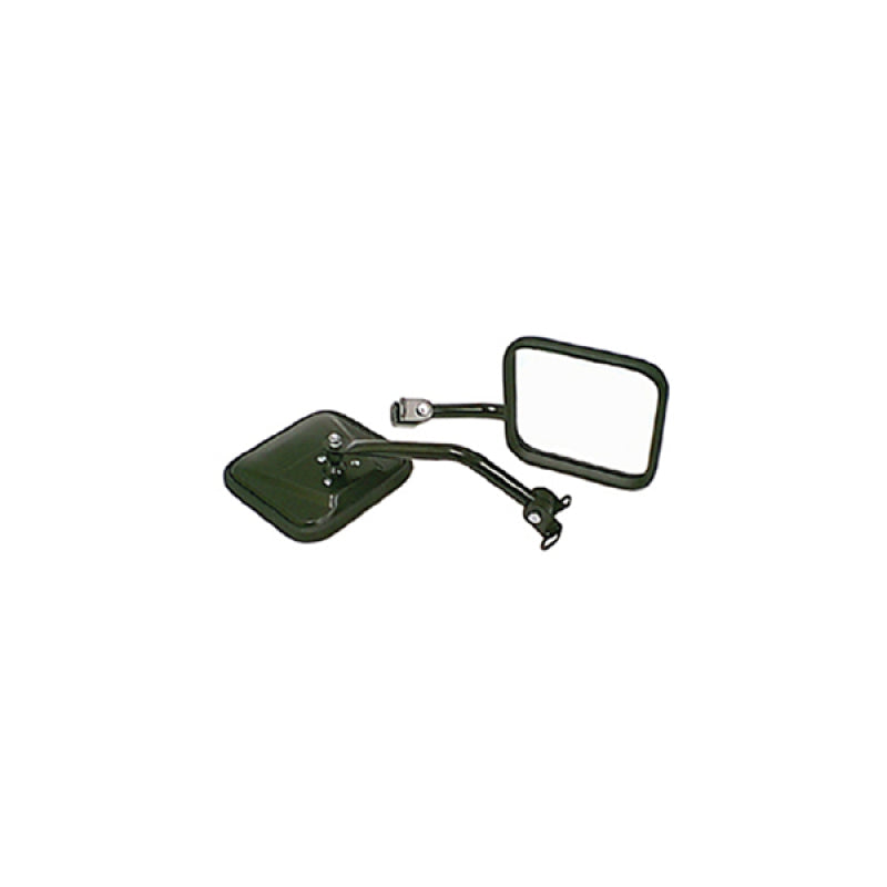 Rugged Ridge 87-95 Jeep Wrangler YJ Black CJ-Style Side Mirror Kit Rugged Ridge 87-95 Jeep Wrangler YJ Black CJ-Style Side Mirror Kit