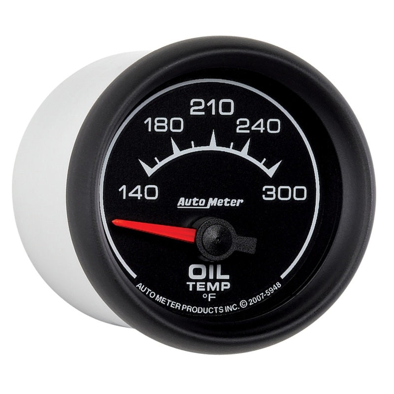 AutoMeter Gauge Oil Temp 2-1/16in. 140-300 Deg. F Electric Es AutoMeter Gauge Oil Temp 2-1/16in. 140-300 Deg. F Electric Es