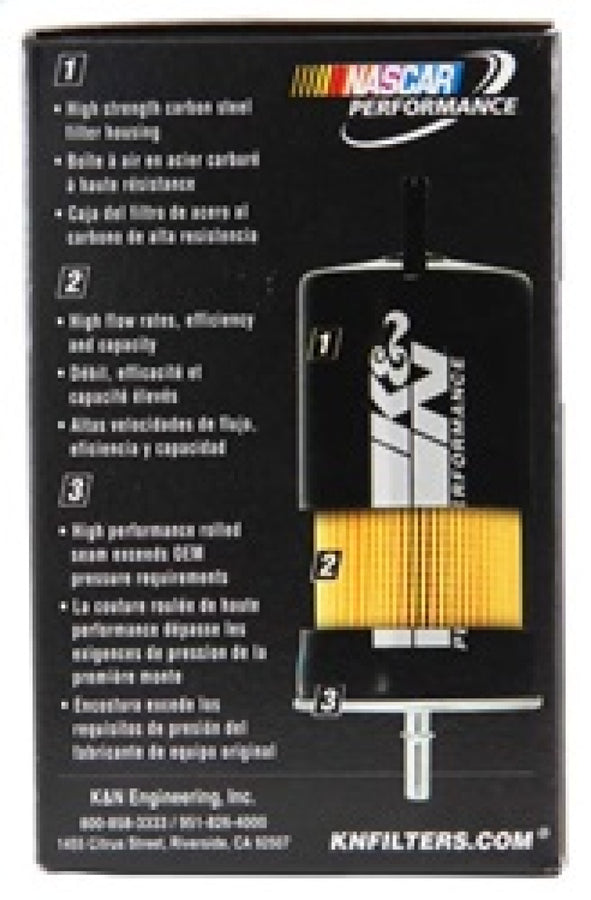 K&N Cellulose Media Fuel Filter 2.125in OD x 4.281in L K&N Cellulose Media Fuel Filter 2.125in OD x 4.281in L
