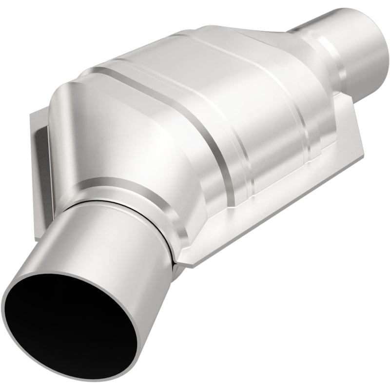 MagnaFlow Conv Univ 2.25in Inlet/Outlet Angled Offset/Center Calif OBDII MagnaFlow Conv Univ 2.25in Inlet/Outlet Angled Offset/Center Calif OBDII