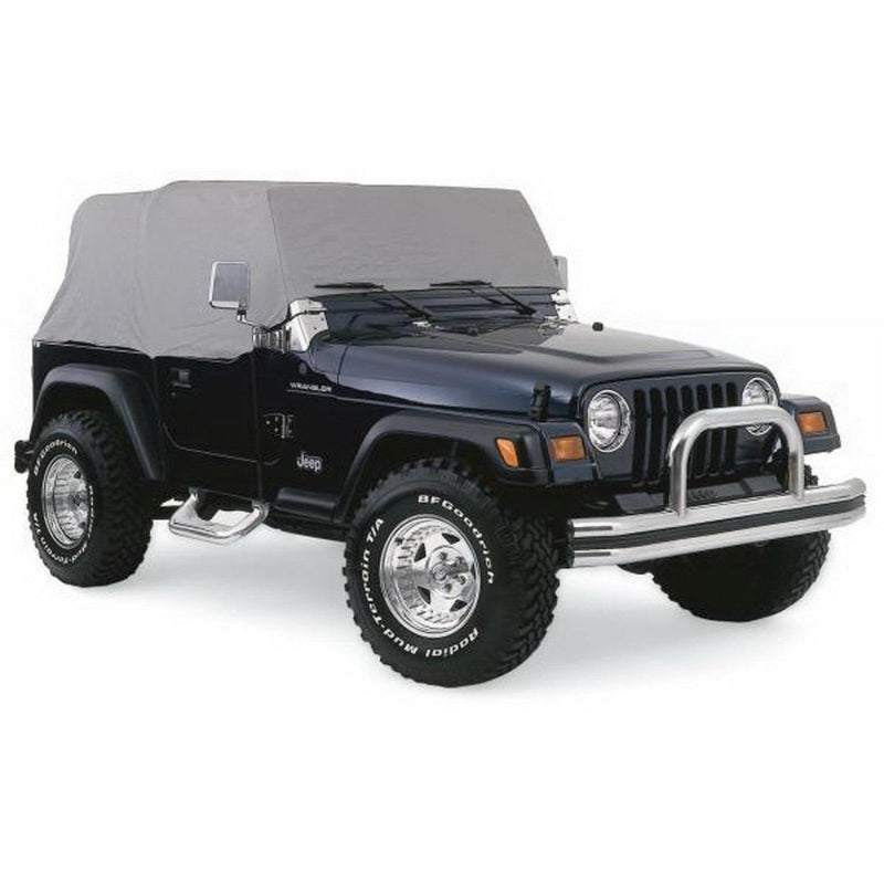 Rampage 1987-1991 Jeep Wrangler(YJ) Cab Cover With Door Flaps - Grey Rampage 1987-1991 Jeep Wrangler(YJ) Cab Cover With Door Flaps - Grey