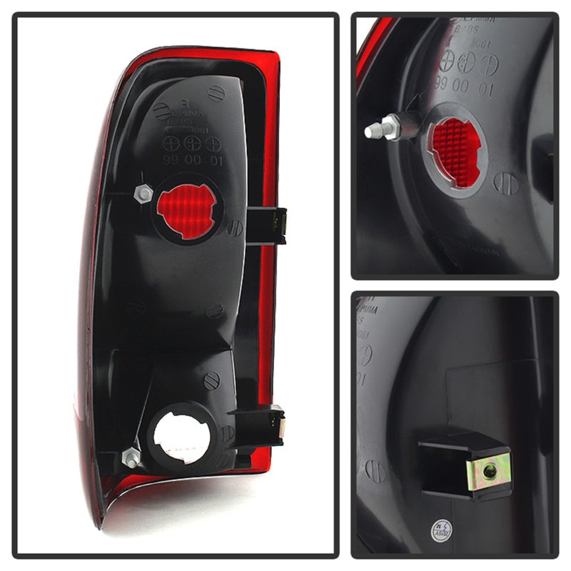Xtune Dodge Dakota 1997-2004 OEM Style Tail Lights -Red Smoked ALT-JH-DDAK97-OE-RSM Xtune Dodge Dakota 1997-2004 OEM Style Tail Lights -Red Smoked ALT-JH-DDAK97-OE-RSM