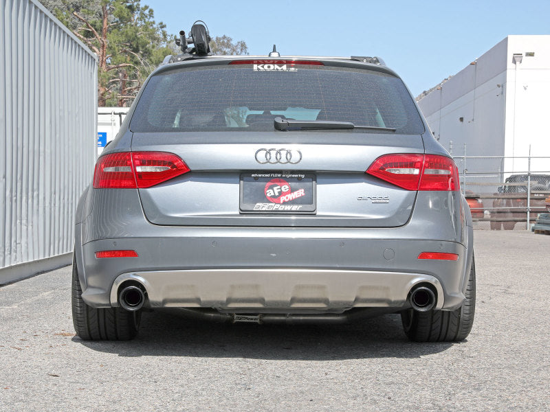 afe MACH Force-Xp 13-16 Audi Allroad L4 SS Axle-Back Exhaust w/ Black Tips afe MACH Force-Xp 13-16 Audi Allroad L4 SS Axle-Back Exhaust w/ Black Tips