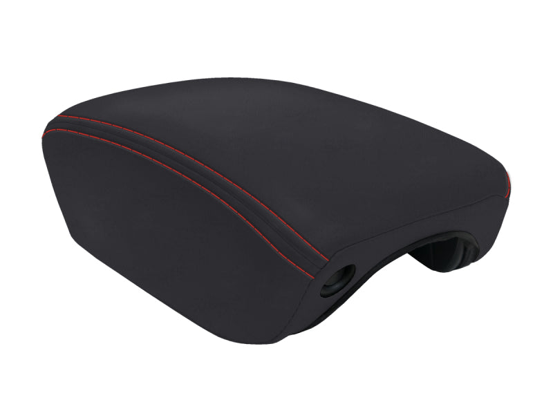 PRP  2018+ Jeep Wrangler JL / Jeep Gladiator JT Center Console Cover - Black with Red Stitching PRP  2018+ Jeep Wrangler JL / Jeep Gladiator JT Center Console Cover - Black with Red Stitching