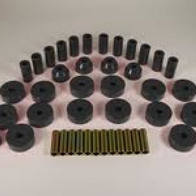 Rugged Ridge Total Bushing Kit Black 55-75 Jeep CJ5 and CJ7