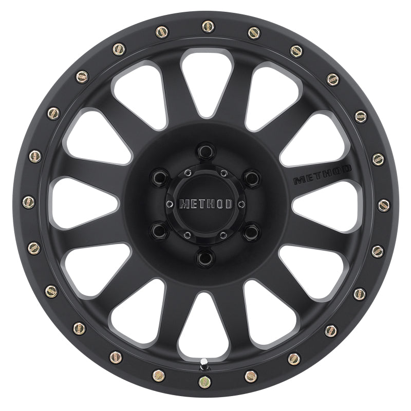 Method MR304 Double Standard 16x8 0mm Offset 6x5.5 108mm CB Matte Black Wheel Method MR304 Double Standard 16x8 0mm Offset 6x5.5 108mm CB Matte Black Wheel