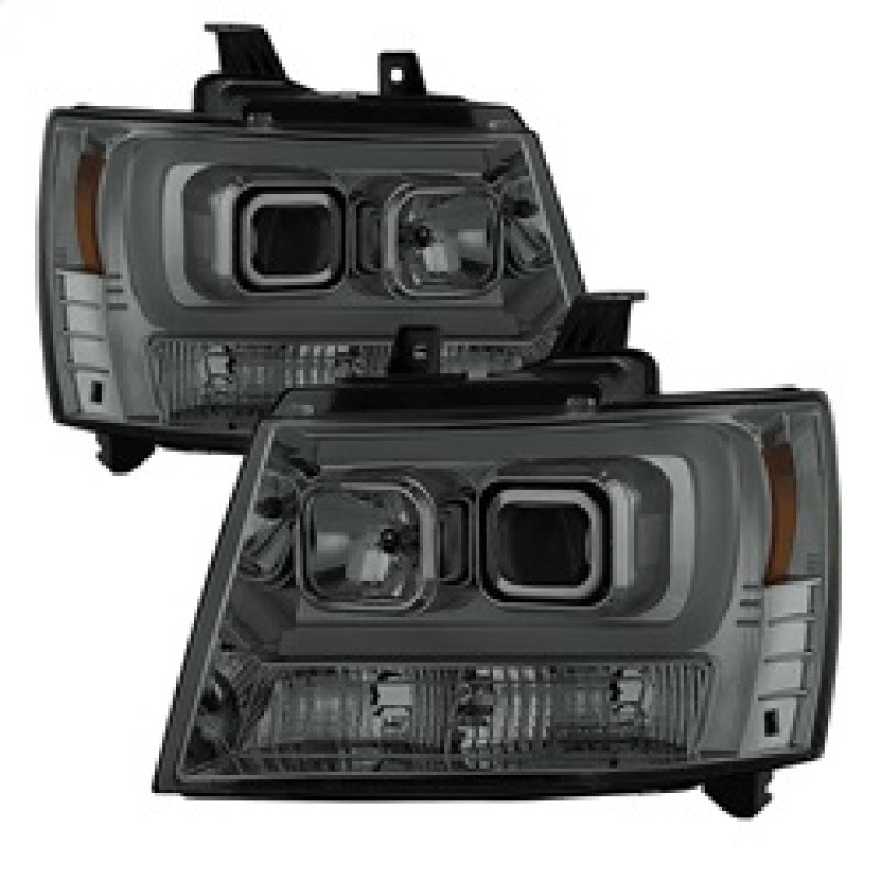 Spyder 07-14 Chevy Suburban/1500/2500/Tahoe V2 Projector Headlights Smoke PRO-YD-CSUB07V2-DRL-SM Spyder 07-14 Chevy Suburban/1500/2500/Tahoe V2 Projector Headlights Smoke PRO-YD-CSUB07V2-DRL-SM