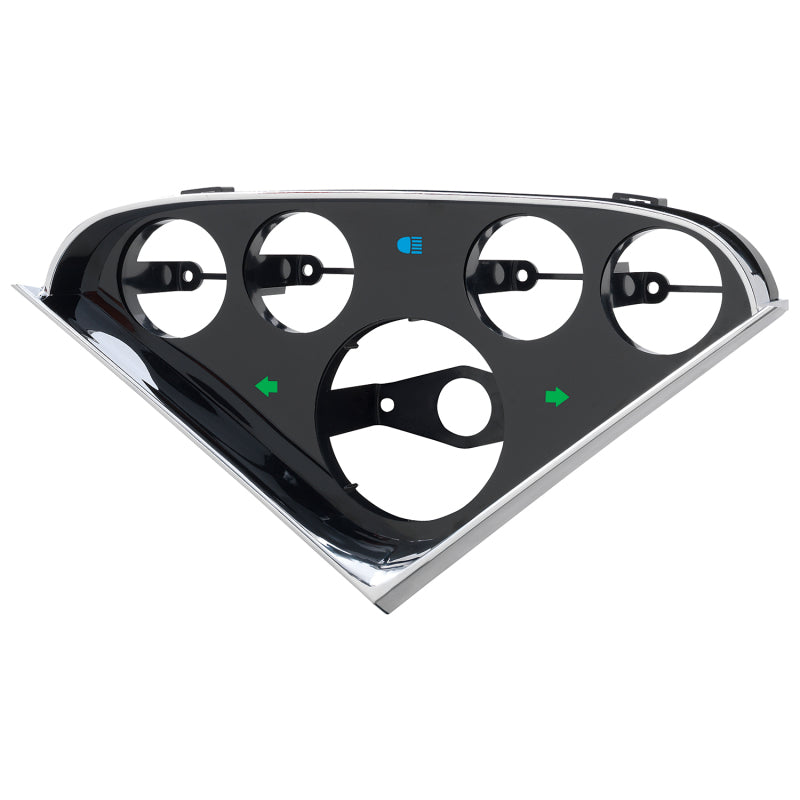 Autometer 55-59 Chevy Trucks 5-Gauge Dash Panel (Fits one 3-3/8in Tach/Speedo four 2-1/16in Gauges) Autometer 55-59 Chevy Trucks 5-Gauge Dash Panel (Fits one 3-3/8in Tach/Speedo four 2-1/16in Gauges)