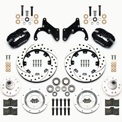 Wilwood Forged Dynalite Front Kit 12.19in Drilled 69-70 Impala Drum/Disc 69-82 Vette