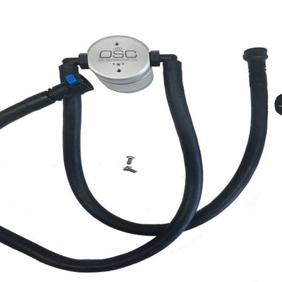 J&L 12-15 Chevrolet Camaro ZL1 6.2L Passenger Side Oil Separator 3.0 - Clear Anodized