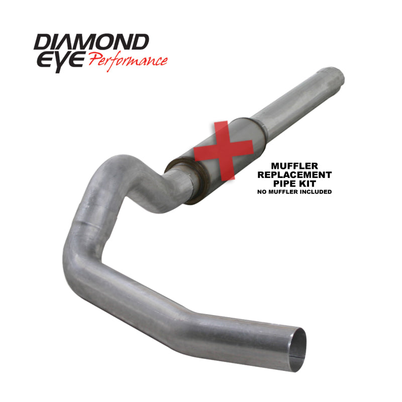 Diamond Eye KIT 5in CB MFLR RPLCMENT PIPE SGL AL: 2004.5-2007.5 DODGE CUMMINS 600 Diamond Eye KIT 5in CB MFLR RPLCMENT PIPE SGL AL: 2004.5-2007.5 DODGE CUMMINS 600