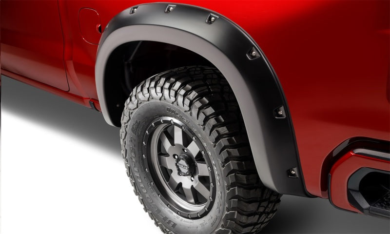 Bushwacker 19-21 Chevrolet Silverado 1500 Pocket Style Flares 4pc - Black Bushwacker 19-21 Chevrolet Silverado 1500 Pocket Style Flares 4pc - Black