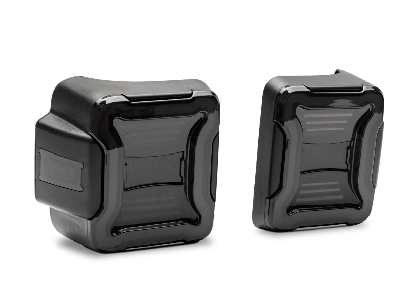 Raxiom 18-22 Jeep Wrangler JL LED Tail Lights- Black Housing (Smoked Lens) Raxiom 18-22 Jeep Wrangler JL LED Tail Lights- Black Housing (Smoked Lens)
