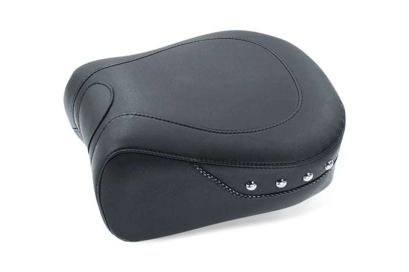 Mustang 97-07 Harley Electra Glide, Rd Glide Lowdown Standard Touring Passenger Seat w/Studs -Black Mustang 97-07 Harley Electra Glide, Rd Glide Lowdown Standard Touring Passenger Seat w/Studs -Black