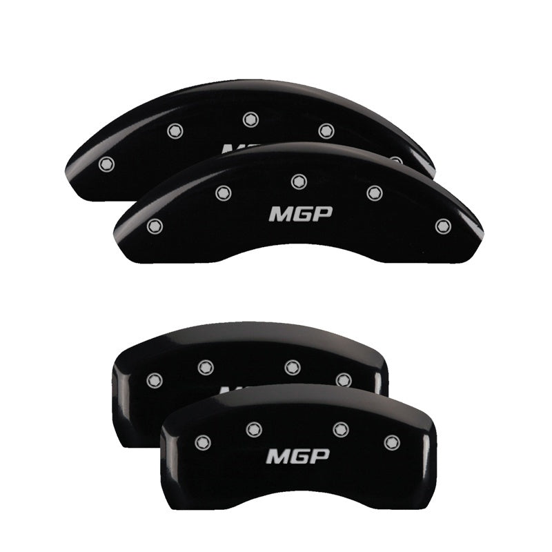 MGP 4 Caliper Covers Engraved Front & Rear MGP Black finish silver ch MGP 4 Caliper Covers Engraved Front & Rear MGP Black finish silver ch