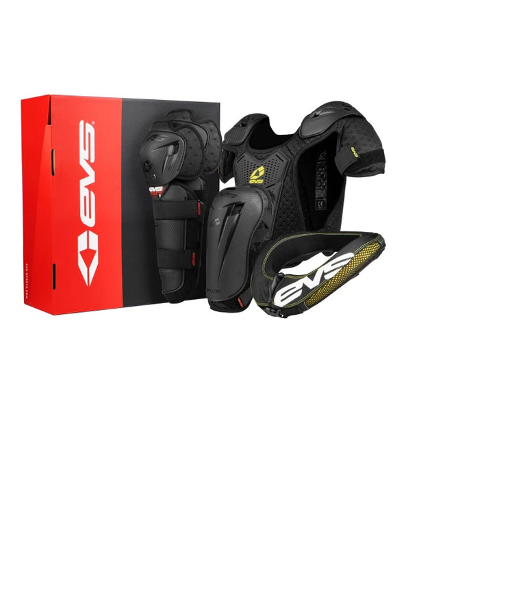 EVS Slam Combo(Option Knee/ Option Elbow/ R2 Collar/Bantam Deflector) Black - Youth EVS Slam Combo(Option Knee/ Option Elbow/ R2 Collar/Bantam Deflector) Black - Youth