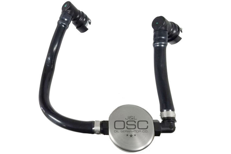 J&L 2018-2023 Ford Mustang GT Passenger Side Oil Separator 3.0 - Clear Anodized J&L 2018-2023 Ford Mustang GT Passenger Side Oil Separator 3.0 - Clear Anodized