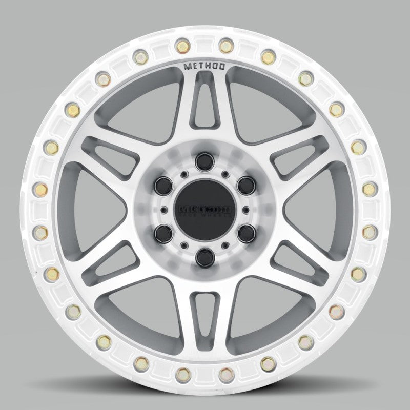 Method MR106 Beadlock 17x9 -44mm Offset 8x6.5 130.81mm CB Machined/Clear Coat w/BH-H36125 Wheel Method MR106 Beadlock 17x9 -44mm Offset 8x6.5 130.81mm CB Machined/Clear Coat w/BH-H36125 Wheel