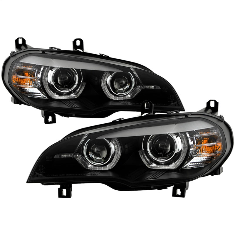 Spyder BMW X5 E70 07-10 Xenon/HID AFS High-Power LED Headlights - Black PRO-YD-BMWE7007AFSHIDAP-BK Spyder BMW X5 E70 07-10 Xenon/HID AFS High-Power LED Headlights - Black PRO-YD-BMWE7007AFSHIDAP-BK