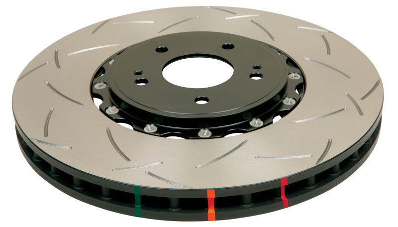 DBA 03-05 Evo 8/9 Front Slotted 5000 Series 2 Piece Rotor Assembled w/ Black Hat DBA 03-05 Evo 8/9 Front Slotted 5000 Series 2 Piece Rotor Assembled w/ Black Hat