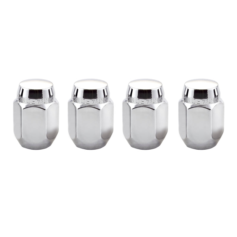 McGard Hex Lug Nut (Cone Seat) M12X1.25 / 13/16 Hex / 1.28in. Length (4-Pack) - Chrome McGard Hex Lug Nut (Cone Seat) M12X1.25 / 13/16 Hex / 1.28in. Length (4-Pack) - Chrome