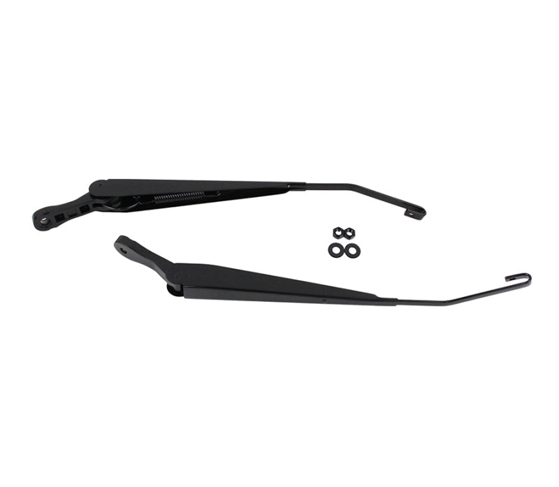 Kentrol 07-18 Jeep Wrangler JK Windshield Wiper Arms Pair - Powdercoat Black Kentrol 07-18 Jeep Wrangler JK Windshield Wiper Arms Pair - Powdercoat Black