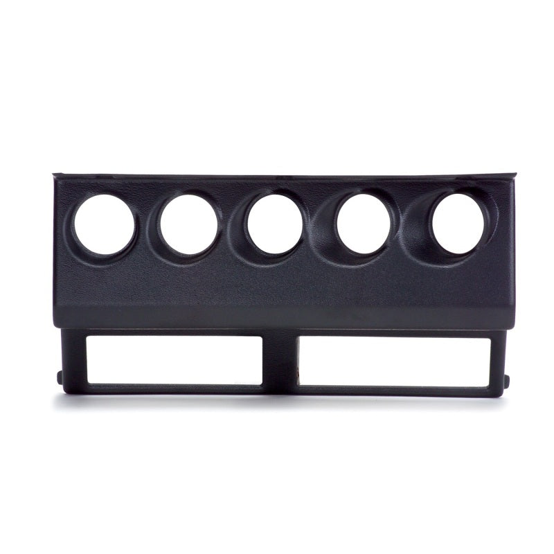 Autometer 87-95 Jeep Wrangler YJ Black Cluster Bezel - Holds Five 2-1/16in Gauges Autometer 87-95 Jeep Wrangler YJ Black Cluster Bezel - Holds Five 2-1/16in Gauges