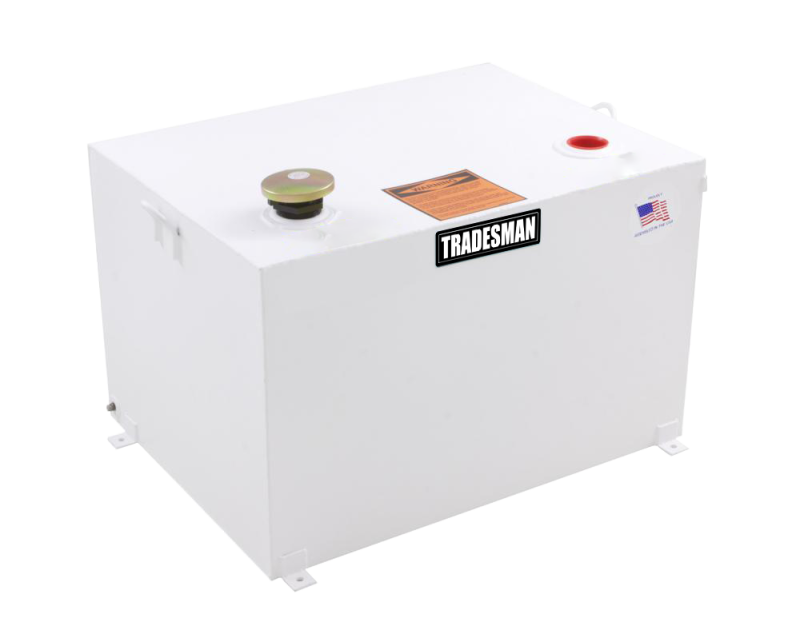 Tradesman Steel Rectangular Liquid Storage Tank - White Tradesman Steel Rectangular Liquid Storage Tank - White