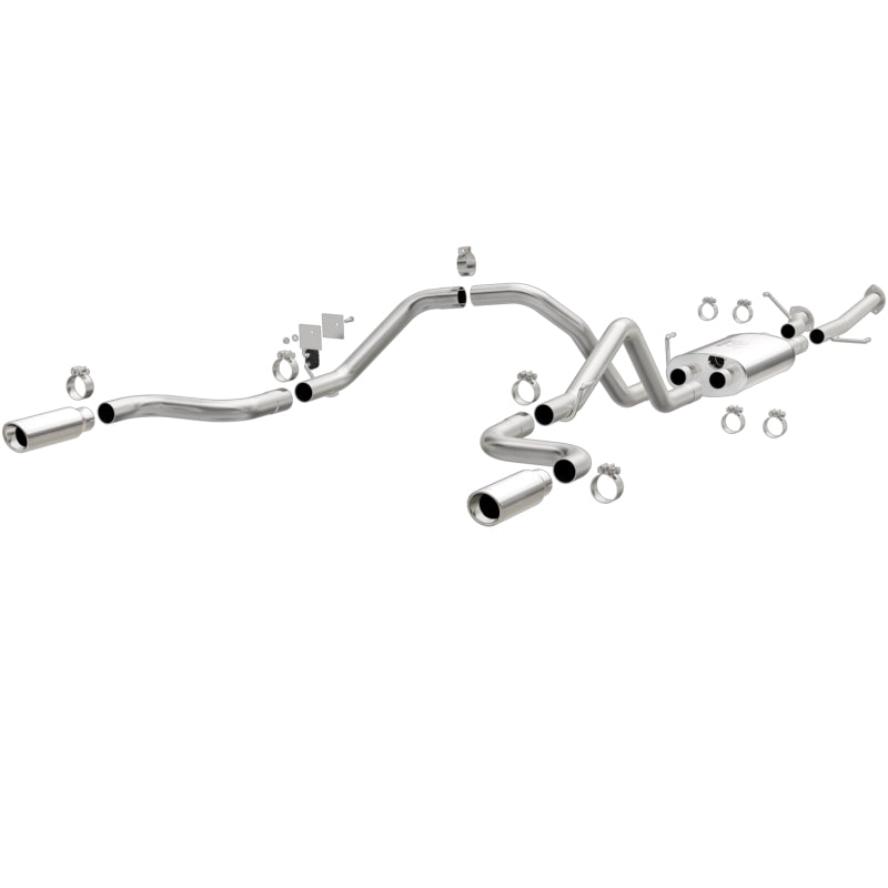 MagnaFlow 14 Toyota Tundra V8 4.6L/5.7L Stainless Cat Back Exhaust Dual Split Rear Exit MagnaFlow 14 Toyota Tundra V8 4.6L/5.7L Stainless Cat Back Exhaust Dual Split Rear Exit